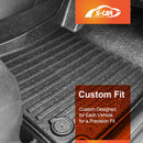 X-CAR Hyundai Kona 2023 onwards 3D all weather floor mats driver foot well.