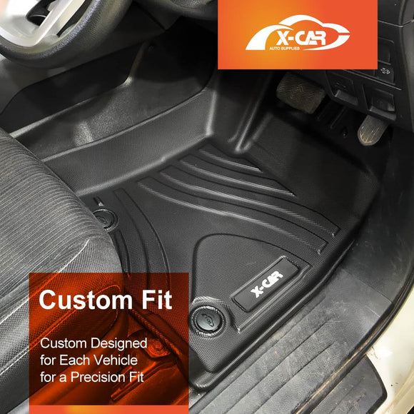 3D Front Floor Mats for Toyota NEW Hilux Auto Single / Extra Cab 2025-Onwards All-Weather Car Liners