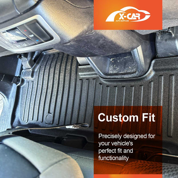 X-CAR 3D all weather floor mat for Toyota Kluger 2014–2021 rear row.