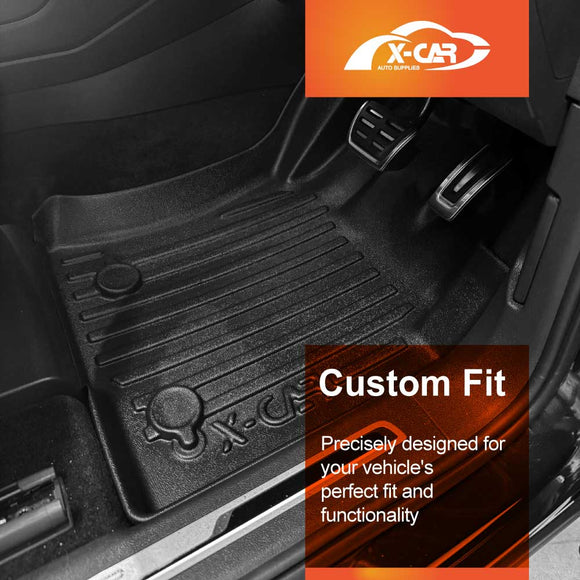 3D Floor Mats for Volkswagen VW Tiguan Allspace 2018-2024 All-Weather Car Liners