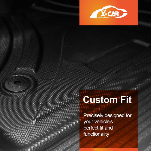 Floor Mats for Volkswagen Amarok NF Series 2023-Onwards Dual Cab All-Weather Car Liners