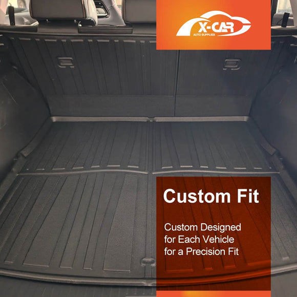 X-CAR boot liner and back seat protectors installed in BYD Sealion 5 car boot.