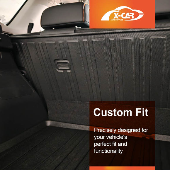 X-CAR boot liner and back seat protectors installed in BYD Sealion 5 car boot.