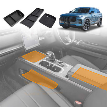 Centre Console Organizer for Jaecoo J7 2024-Onwards Armrest Tray Storage Box Wireless Charging Pad Interior Accessories
