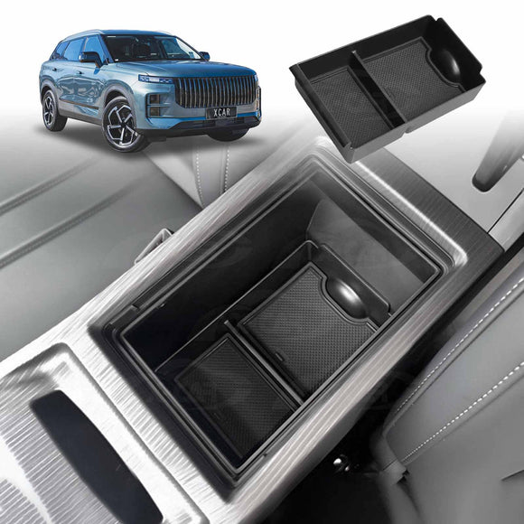 Centre Console Organiser for Jaecoo J7 2024-Onwards Armrest Tray Storage Box Wireless Charging Pad Interior Accessories