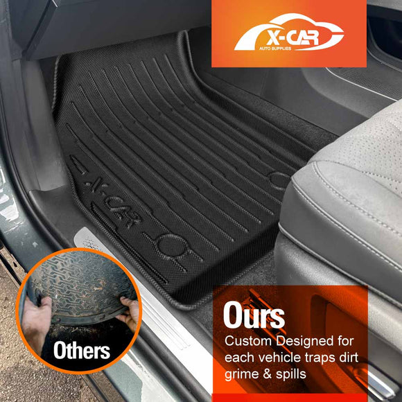 X-CAR floor mats installed in Chery Tiggo 8 car floor