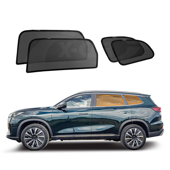 X-CAR window sun shades installed on Chery Tiggo 8 car windows.
