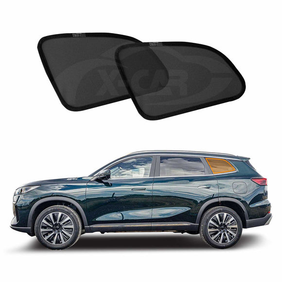 X-CAR window sun shades installed on Chery Tiggo 8 car windows.