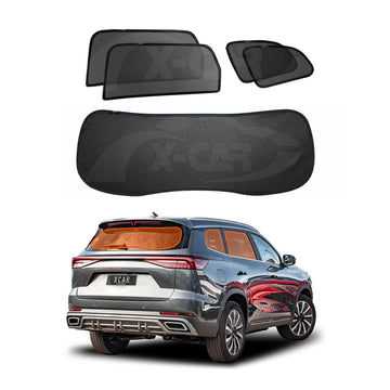 X-CAR window sun shades installed on Chery Tiggo 8 car windows.
