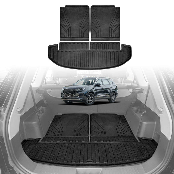 X-CAR Chery Tiggo 8 Pro Max cargo trunk liner, waterproof non-slip rear boot floor mat with full coverage