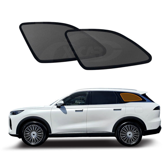 X-CAR window sun shades installed on Chery Tiggo 9 car port windows.