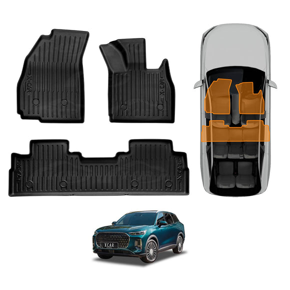 3D Floor Mats for Chery Tiggo 9 Super Hybrid 2025-Onwards All-Weather Car Liners
