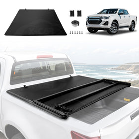 Soft Tonneau Cover for ISUZU D-MAX DMAX Dual Cab 2020-Onwards Tri-Fold Ute Tub Bed