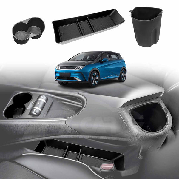 Console Organizer Tray Rubber Cup Holder Insert for BYD Dolphin 2023-2024 Storage Box