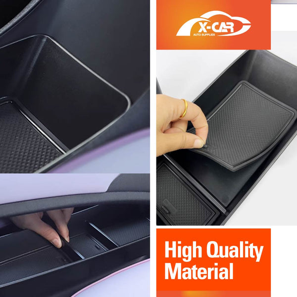 Console Organizer Tray Rubber Cup Holder Insert for BYD Dolphin 2023-2024 Storage Box