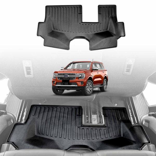 3D Floor Mats for Ford Everest 2022-2025 All-Weather Liners