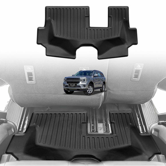 3D Floor Mats for Ford Everest 2022-Onwards All-Weather Liners