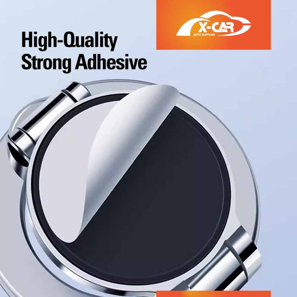 Foldable Magnetic MagSafe Phone Holder for iPhone and Android Adjustable Dashboard & Windshield Mount with Alloy Construction