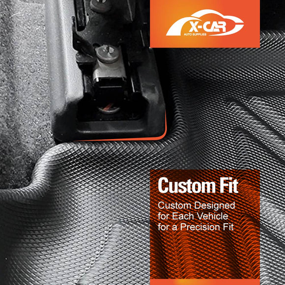 3D Floor Mats for Ford Next-Gen Ranger Dual Cab 2022-Onwards  All-Weather Liners