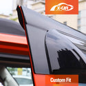 WeatherShields for Isuzu MU-X MUX 2022-2024 Car Weather Shields Wind Deflectors Sun Visors