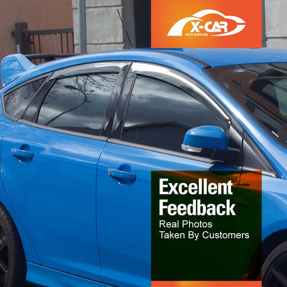 WeatherShields for Ford Focus Hatch 2011-2018 Car Weather Shields Wind Deflectors Sun Visors