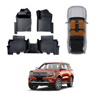 Floor Mats for Ford Everest 2022-2024 Floor Liners Full Set Carpet