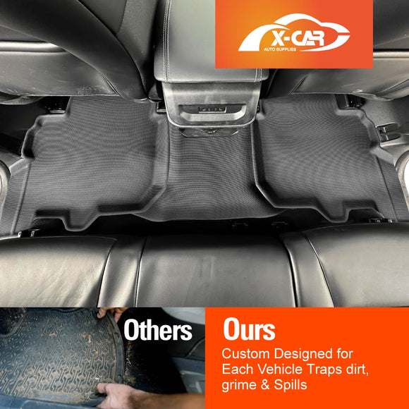 3D Floor Mats for Ford Everest 2022-Onwards Floor Liners Full Set