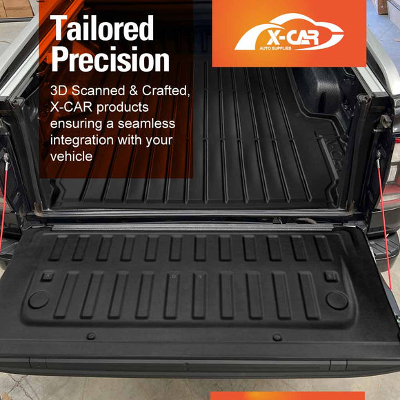 Tub Liner Tailgate Mat for Ford Next-Gen Ranger Raptor RA 2022-2025 Heavy Duty Cargo Trunk Mat