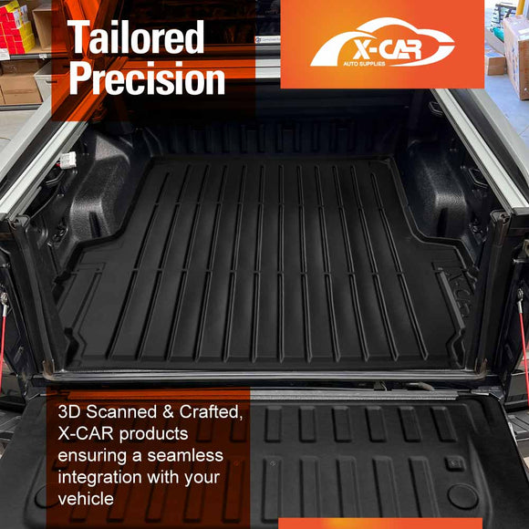 Tub Liner Tailgate Mat for Ford Next-Gen Ranger Raptor RA 2022-2025 Heavy Duty Cargo Trunk Mat
