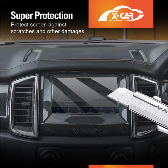 Tempered Glass Screen Protector for Ford Ranger 2011-2022 Dual Cab Touchscreen Anti-Scratch Cover Accessories
