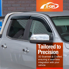 WeatherShields for Ford Ranger Dual Cab 2011-2022 Car Weather Shields Wind Deflectors Sun Visors - 0