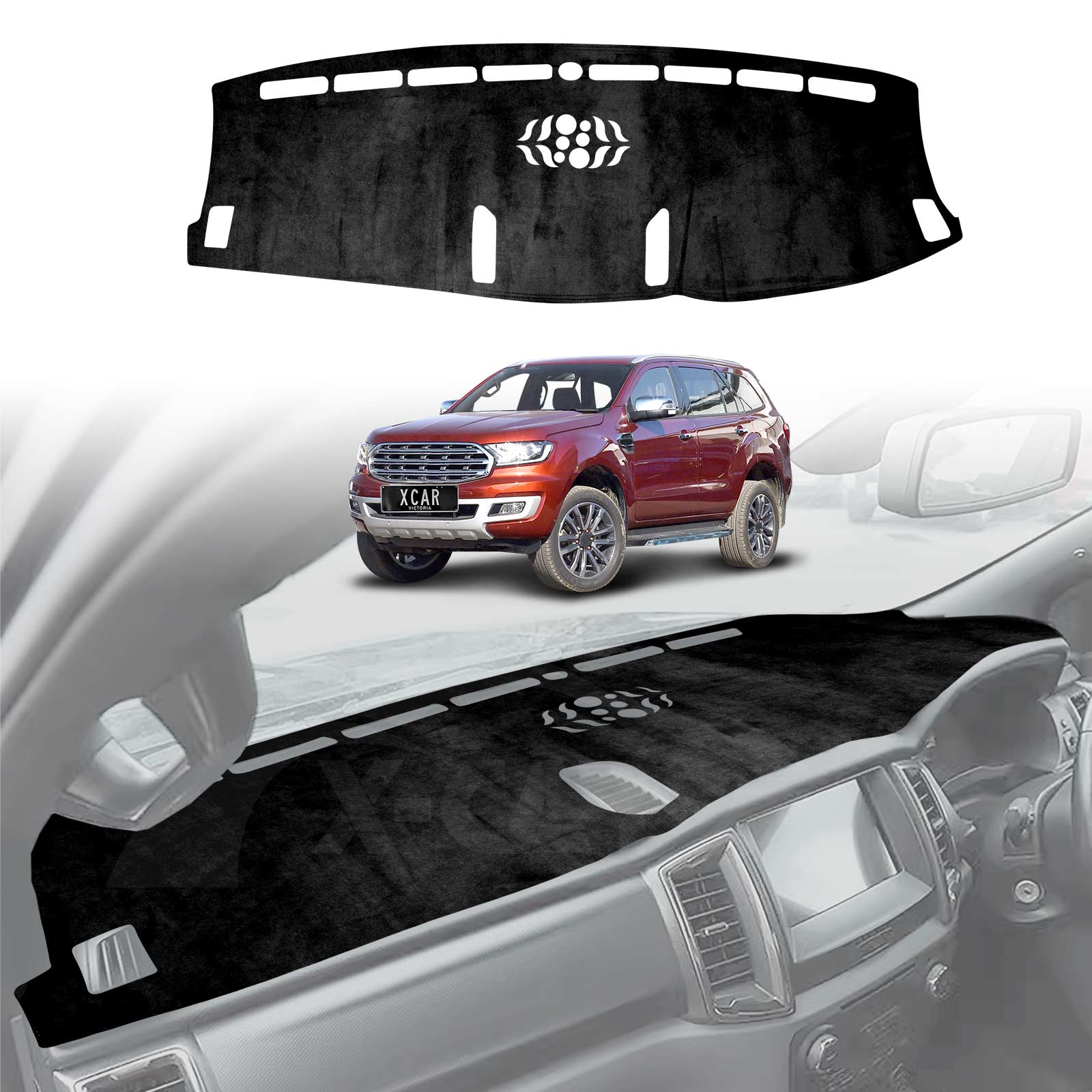 Dash Mat for Ford Everest 2015-2022 Non-Slip Dashboard Pad Cover| X-CAR