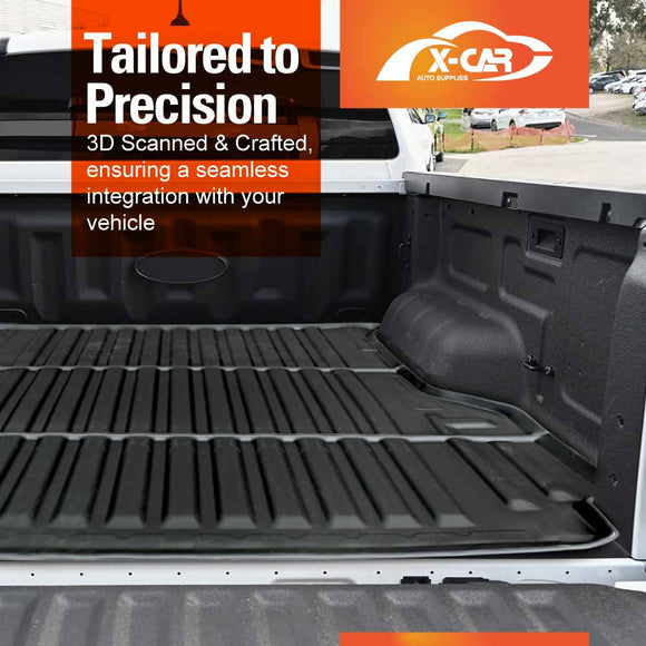 Tub Liner Tailgate Mat for Ford Next-Gen Ranger Raptor RA 2022-2025 Heavy Duty Cargo Trunk Mat