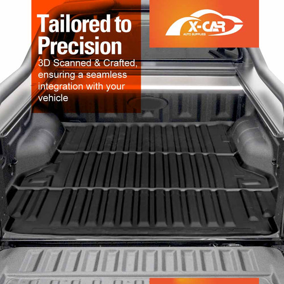 Tub Liner Tailgate Mat for Ford Next-Gen Ranger Raptor RA 2022-2025 Heavy Duty Cargo Trunk Mat