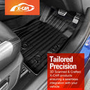 3D Floor Mats for Ford Mustang 2015-Onwards All-Weather Car Liners-3