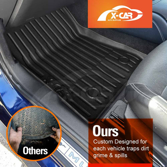 3D Floor Mats for Ford Mustang 2015-Onwards All-Weather Car Liners