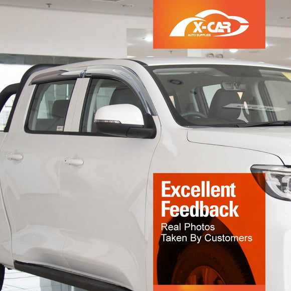 WeatherShields for GWM UTE Cannon 2021-Onwards Car Weather Shields Wind Deflectors Sun Visors