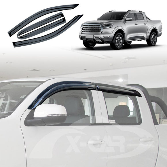 WeatherShields for GWM UTE Cannon 2021-Onwards Car Weather Shields Wind Deflectors Sun Visors