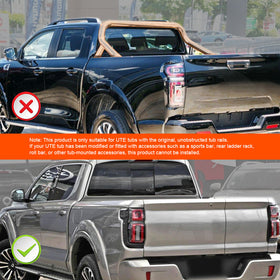 Soft Tonneau Cover for GWM Cannon Alpha 2024-Onwards Tri-Fold Ute Tub Bed Cover - 0