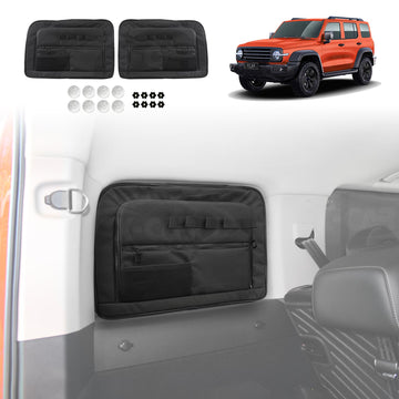 Port Window Storage Bags for GWM Tank 300 Tank300 2023-Onwards Car Trunk Boot Hanging Organizer Car Accessories Set of 2