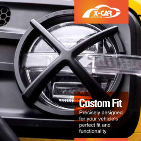 Head Light Trim for GWM Tank 300 2023-Onwards Front Light Frame Cover Set of 2 - 0