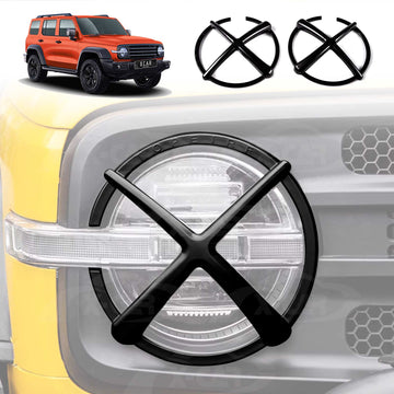 Head Light Trim for GWM Tank 300 2023-Onwards Front Light Frame Cover Set of 2