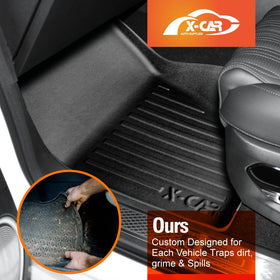 3D Floor Mats for JAC T9 Dual Cab 2024-Onwards All-Weather Car Liners - 0