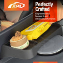 X-CAR car rear centre console tray installed behind the car screen with daily essentials stored.