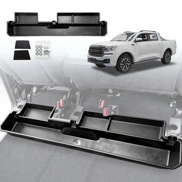 Rear Under Seat Storage Box for GWM Cannon Ultra/Lux/Vanta/XSR/Cannon-X 2021-Onwards Organizer Tray Car Interior Accessories