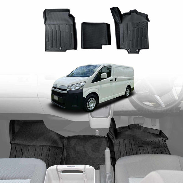 3D Floor Mats for Toyota HiAce Van 2019-2025 All-Weather Car Liners