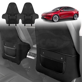 Tesla Model Y Juniper 2Pcs Seat Back Kick Mats 2025-Onwards
