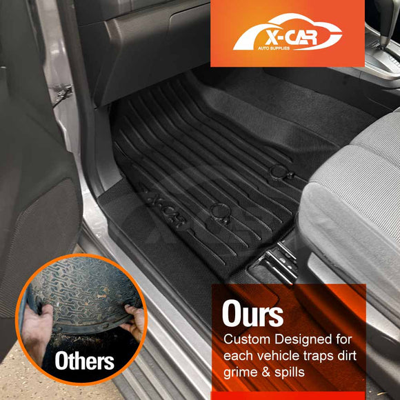3D Floor Mats for Holden Colorado 7 2012-2016 All-Weather Car Liners