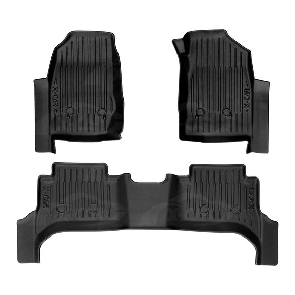 3D Floor Mats for Holden Colorado 7 2012-2016 All-Weather Car Liners