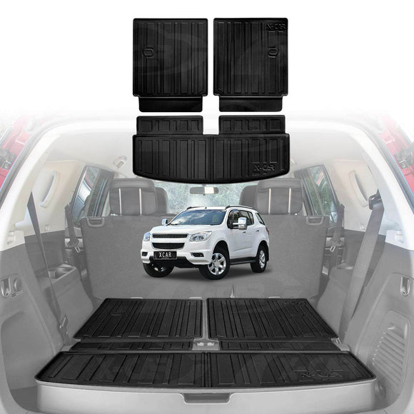 Boot Liners/ Back Seat Protector for Holden Colorado 7 2012-2016 Trunk Cargo Mats